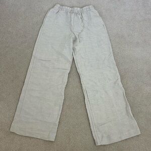 H&M Light Gray Wide-Leg Trousers